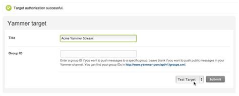 yammer target log in.